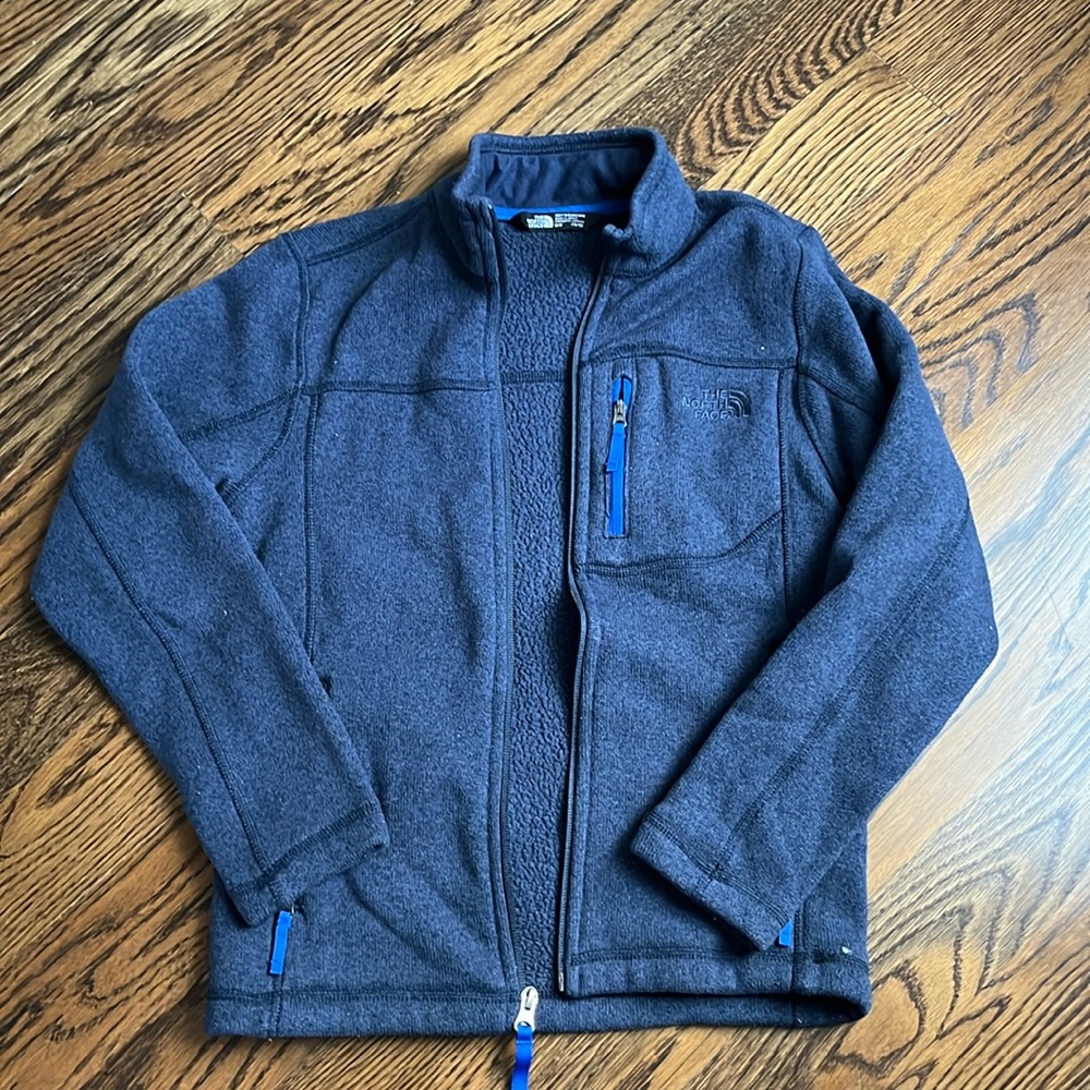 Boys North Face Zip Pullover Size M (10/12)
